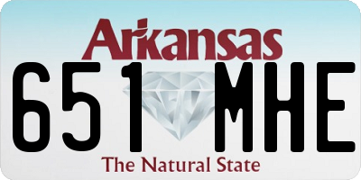 AR license plate 651MHE