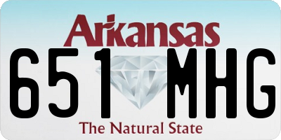 AR license plate 651MHG
