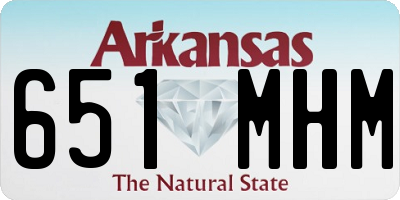 AR license plate 651MHM