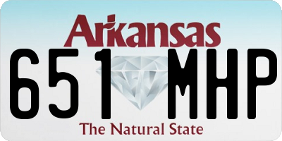 AR license plate 651MHP