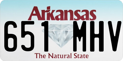 AR license plate 651MHV