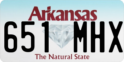AR license plate 651MHX