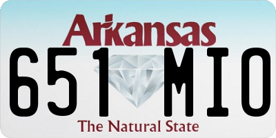 AR license plate 651MIO
