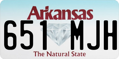 AR license plate 651MJH
