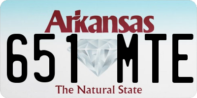 AR license plate 651MTE