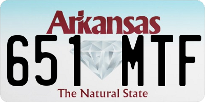 AR license plate 651MTF