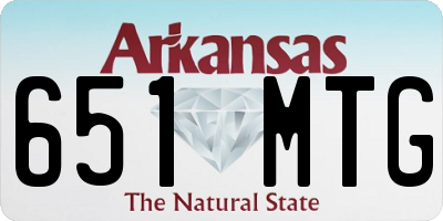 AR license plate 651MTG