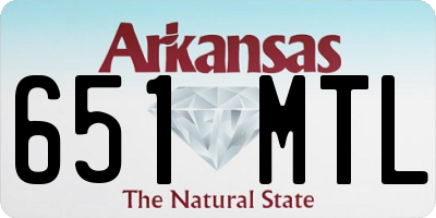 AR license plate 651MTL