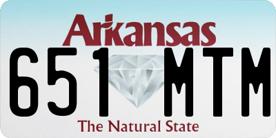 AR license plate 651MTM