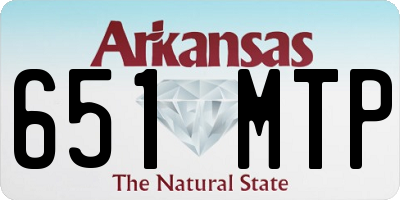 AR license plate 651MTP