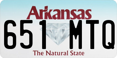 AR license plate 651MTQ