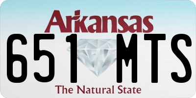 AR license plate 651MTS