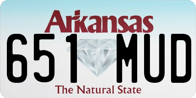 AR license plate 651MUD