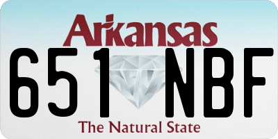 AR license plate 651NBF