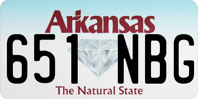 AR license plate 651NBG