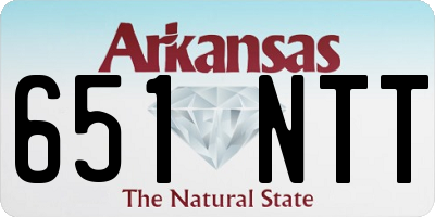 AR license plate 651NTT