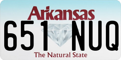 AR license plate 651NUQ