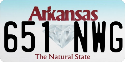 AR license plate 651NWG