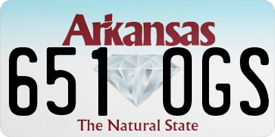 AR license plate 651OGS