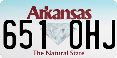 AR license plate 651OHJ