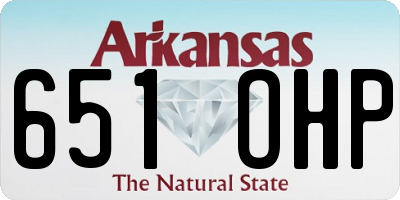 AR license plate 651OHP