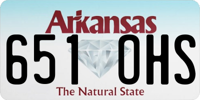 AR license plate 651OHS