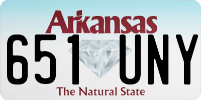 AR license plate 651UNY
