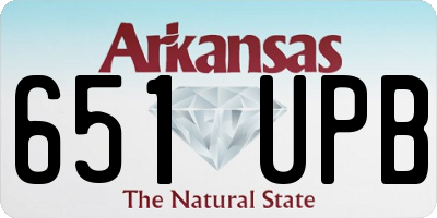 AR license plate 651UPB