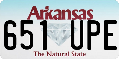 AR license plate 651UPE