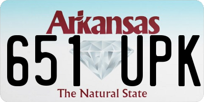 AR license plate 651UPK