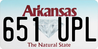 AR license plate 651UPL