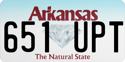 AR license plate 651UPT