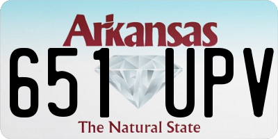 AR license plate 651UPV