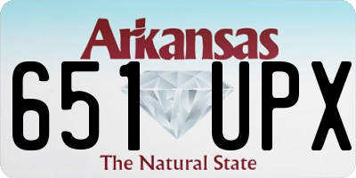 AR license plate 651UPX