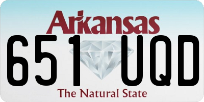 AR license plate 651UQD