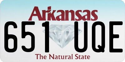 AR license plate 651UQE