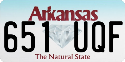 AR license plate 651UQF