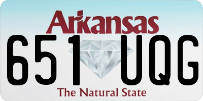 AR license plate 651UQG