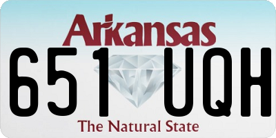 AR license plate 651UQH
