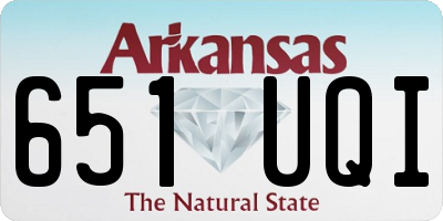 AR license plate 651UQI