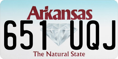 AR license plate 651UQJ
