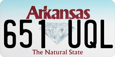 AR license plate 651UQL