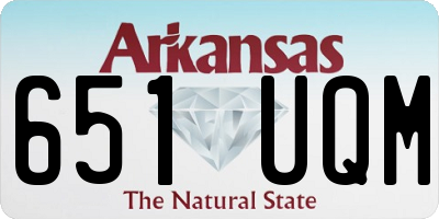 AR license plate 651UQM
