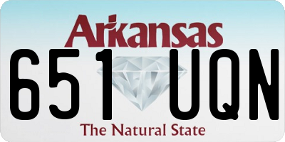 AR license plate 651UQN