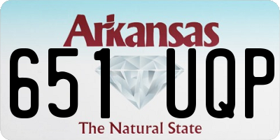 AR license plate 651UQP