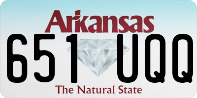AR license plate 651UQQ