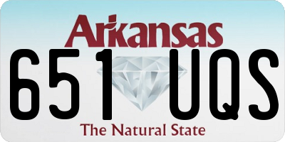 AR license plate 651UQS