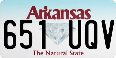AR license plate 651UQV