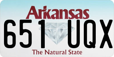 AR license plate 651UQX