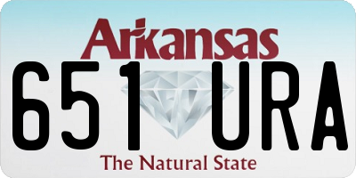 AR license plate 651URA